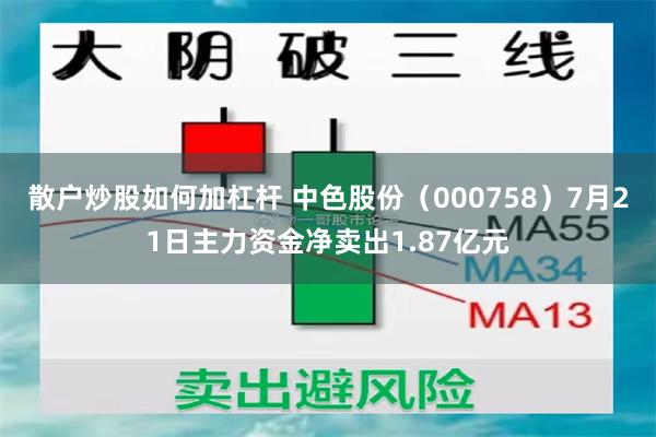 散户炒股如何加杠杆 中色股份（000758）7月21日主力资金净卖出1.87亿元
