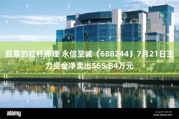 股票的杠杆原理 永信至诚（688244）7月21日主力资金净卖出565.84万元