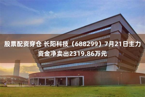 股票配资穿仓 长阳科技（688299）7月21日主力资金净卖出2319.86万元