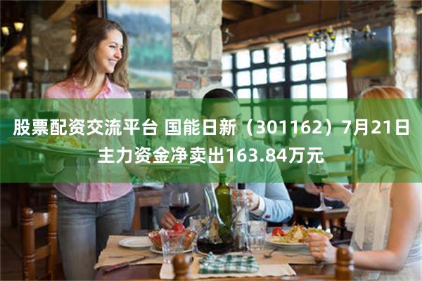 股票配资交流平台 国能日新（301162）7月21日主力资金净卖出163.84万元