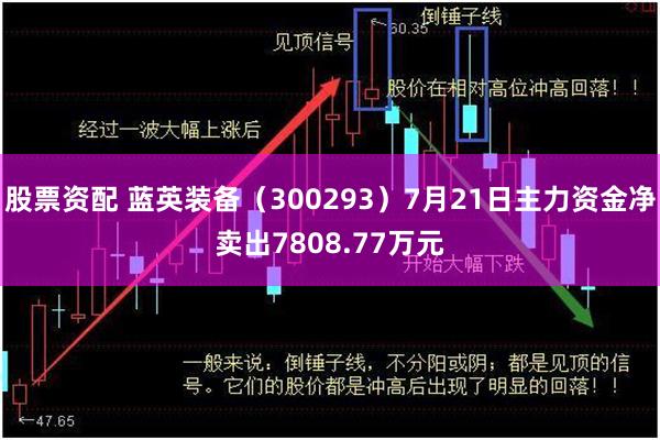 股票资配 蓝英装备（300293）7月21日主力资金净卖出7808.77万元