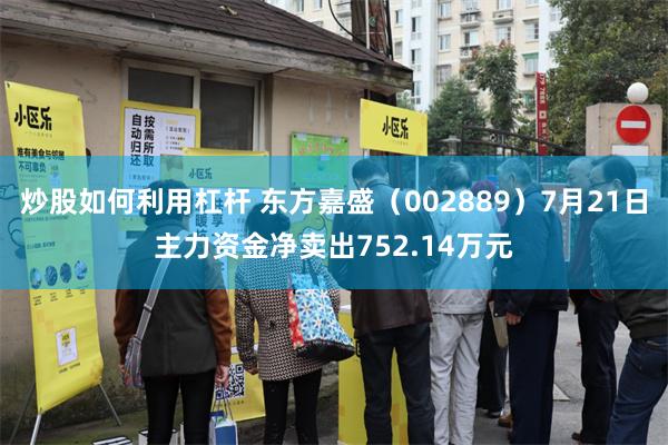 炒股如何利用杠杆 东方嘉盛（002889）7月21日主力资金净卖出752.14万元
