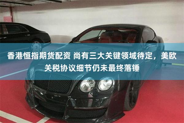 香港恒指期货配资 尚有三大关键领域待定，美欧关税协议细节仍未最终落锤