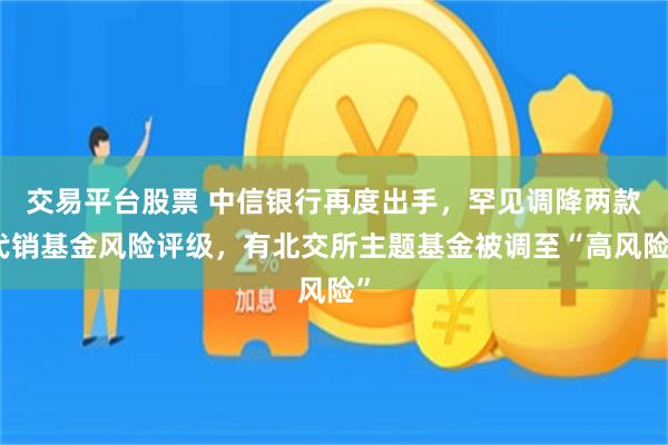 交易平台股票 中信银行再度出手，罕见调降两款代销基金风险评级，有北交所主题基金被调至“高风险”