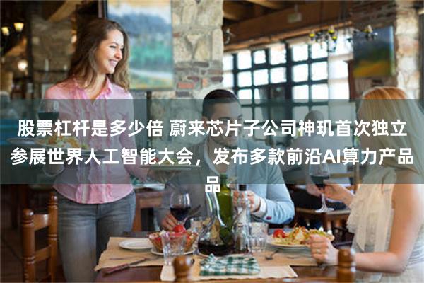 股票杠杆是多少倍 蔚来芯片子公司神玑首次独立参展世界人工智能大会，发布多款前沿AI算力产品