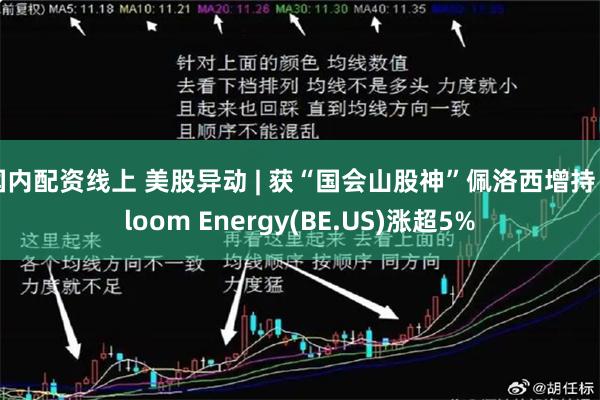 国内配资线上 美股异动 | 获“国会山股神”佩洛西增持 Bloom Energy(BE.US)涨超5%